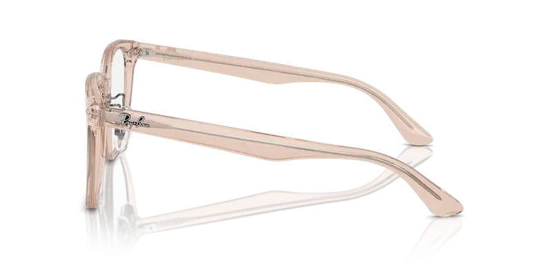 Ray - Ban Unisex RX5425D 8267 Montature da vista Acetato Marrone Trasparente Squadrata Normale miniatura 3