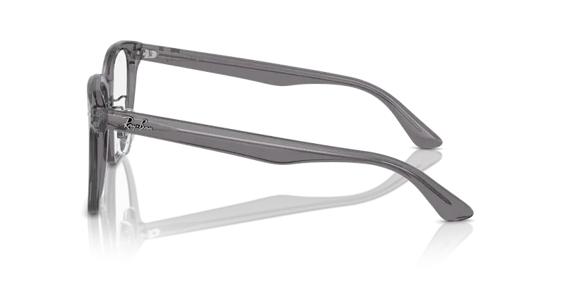 Ray - Ban Unisex RX5425D 8268 Montature da vista Acetato Grigio Trasparente Squadrata Normale miniatura 3