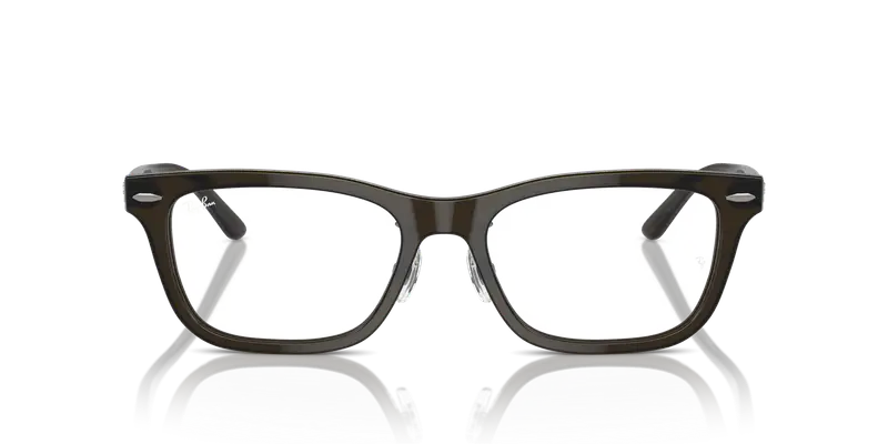 Ray - Ban Unisex RX5426D 8289 Montature da vista Acetato Verde Trasparente Pillow Normale miniatura 2