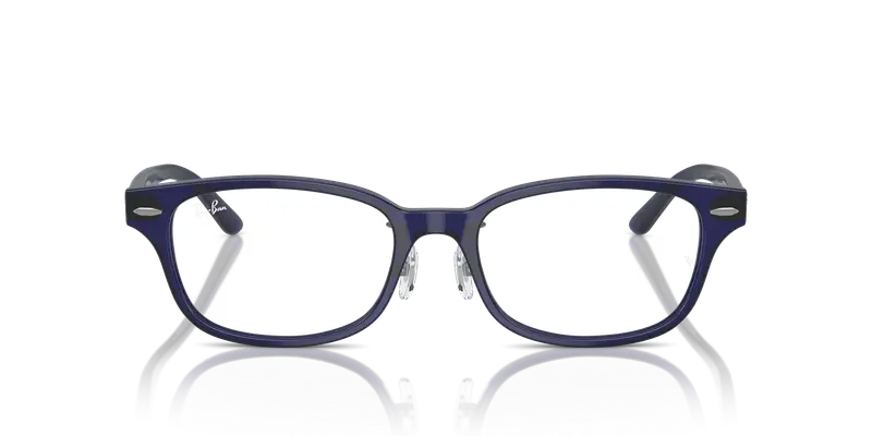 Ray - Ban Unisex RX5427D 8288 Montature da vista Acetato Blu Trasparente Pillow Normale miniatura 2