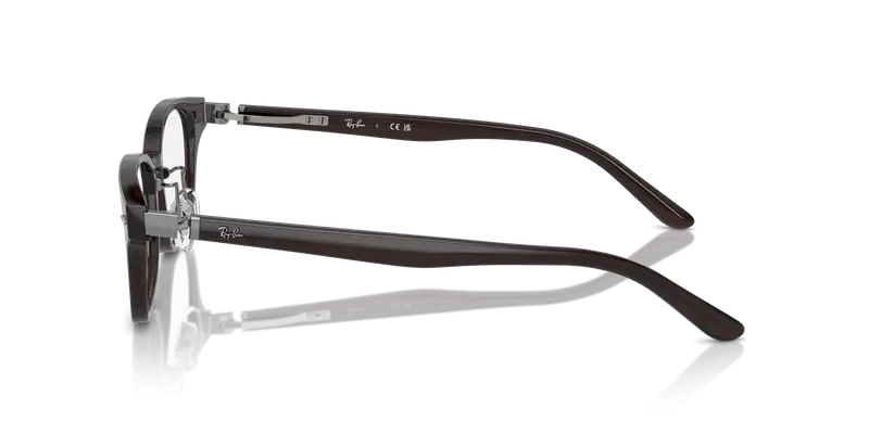 Ray - Ban Unisex RX5427D 8290 Montature da vista Acetato Marrone Trasparente Pillow Normale miniatura 3