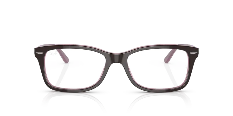 Ray - Ban Unisex RX5428 2126 Montature da vista Acetato Marrone Trasparente Squadrata Normale miniatura 2