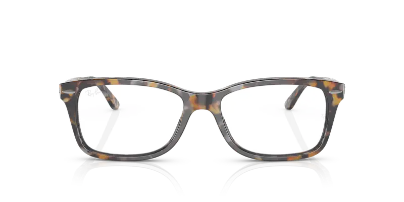 Ray - Ban Unisex RX5428 8173 Montature da vista Acetato Grigio Trasparente Squadrata Normale miniatura 2