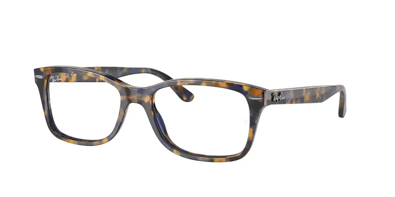 Unisex RX5428 8174 Montature da vista Acetato Tartaruga Trasparente Squadrata Normale