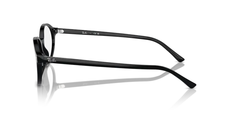 Ray - Ban Unisex RX5429 GERMAN 2000 Montature da vista Acetato Nero Trasparente Rotonda Normale miniatura 3