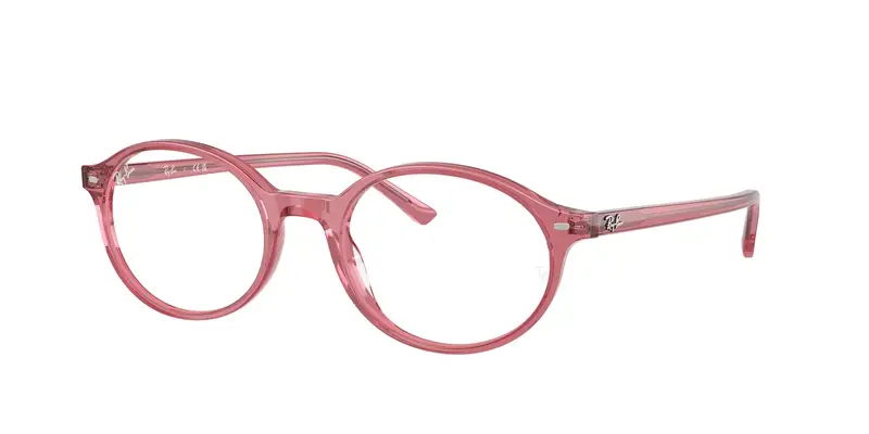 Ray - Ban Unisex RX5429 GERMAN 8440 Montature da vista Acetato Rosa Trasparente Rotonda Normale