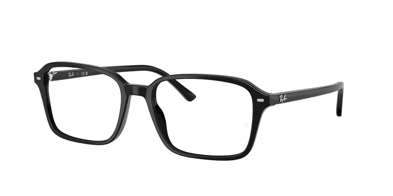 Unisex RX5431 RAIMOND 2000 Montature da vista Acetato Nero Trasparente Squadrata Normale