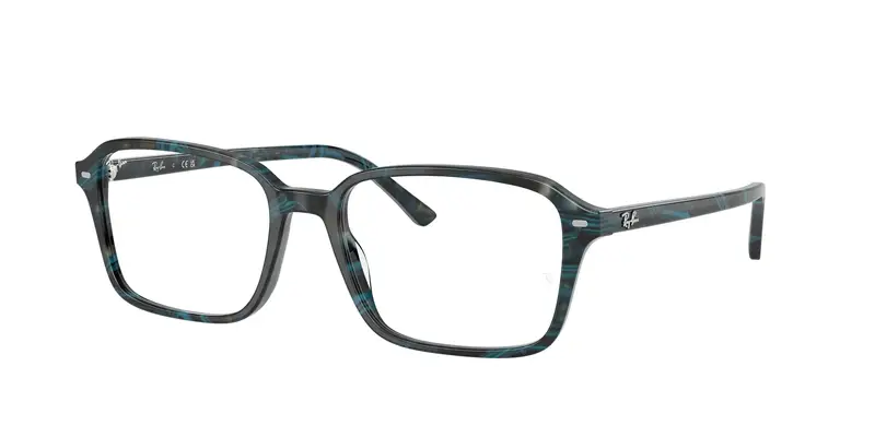 Ray - Ban Unisex RX5431 RAIMOND 8394 Montature da vista Acetato Blu Trasparente Squadrata Normale