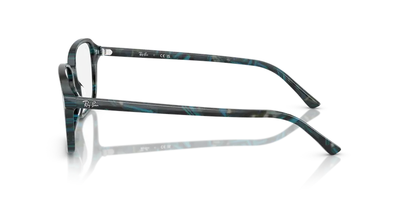 Ray - Ban Unisex RX5431 RAIMOND 8394 Montature da vista Acetato Blu Trasparente Squadrata Normale miniatura 3