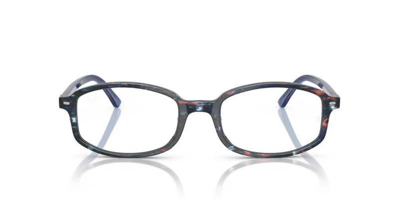 Ray - Ban Unisex RX5432 SAM 8397 Montature da vista Acetato Blu Trasparente Geometrica Normale miniatura 2