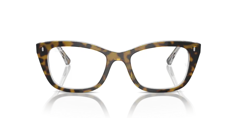 Ray - Ban Unisex RX5433 5082 Montature da vista Acetato Marrone Trasparente Pillow Normale miniatura 2