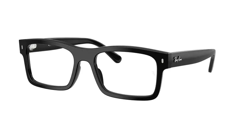 Ray - Ban Unisex RX5435  2000 Montature da vista Acetato Nero Trasparente Squadrata Normale