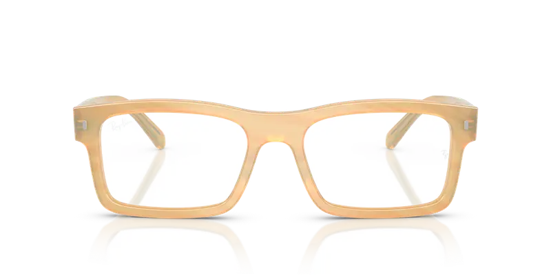 Ray - Ban Unisex RX5435 8383 Montature da vista Acetato Marrone Trasparente Squadrata Normale miniatura 2