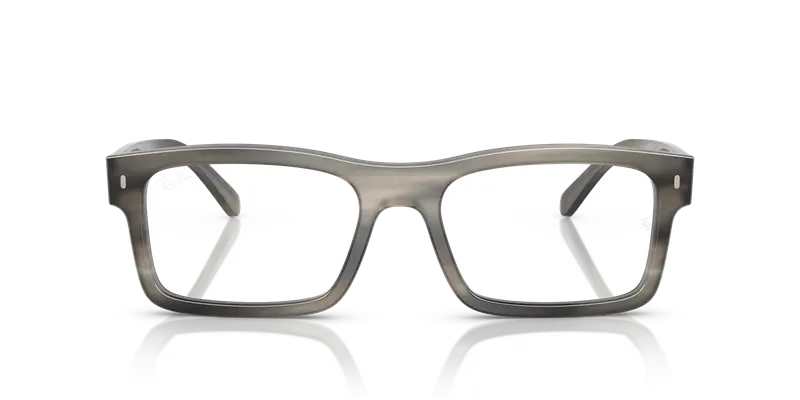 Ray - Ban Unisex RX5435 8404 Montature da vista Acetato Tartaruga Trasparente Squadrata Normale miniatura 2