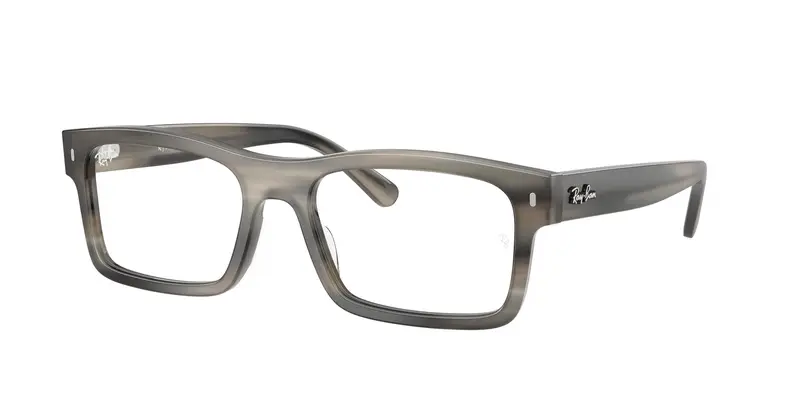 Unisex RX5435 8404 Montature da vista Acetato Tartaruga Trasparente Squadrata Normale