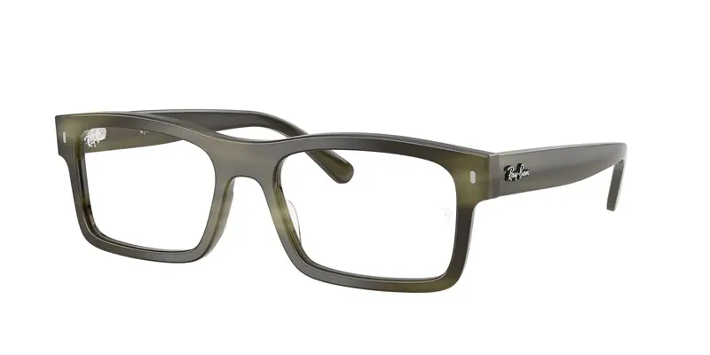 Ray - Ban Unisex RX5435  8405 Montature da vista Acetato Marrone Trasparente Squadrata Normale