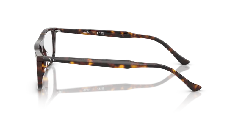 Ray - Ban Unisex RX5440 2012 Montature da vista Acetato Tartaruga Trasparente Squadrata Normale miniatura 3