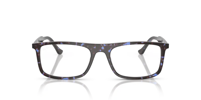 Ray - Ban Unisex RX5440 8424 Montature da vista Acetato Blu Trasparente Squadrata Normale miniatura 2