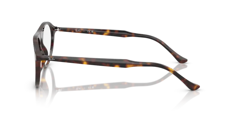 Ray - Ban Unisex RX5441 2012 Montature da vista Acetato Tartaruga Trasparente Squadrata Normale miniatura 3