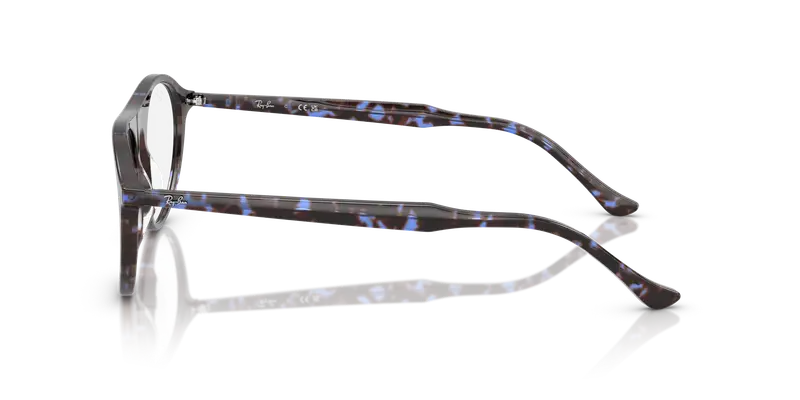 Ray - Ban Unisex RX5441 8424 Montature da vista Acetato Blu Trasparente Squadrata Normale miniatura 3