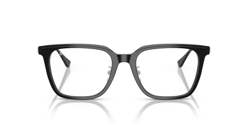 Ray - Ban Unisex RX5442D 2000 Montature da vista Acetato Nero Trasparente Squadrata Normale miniatura 2