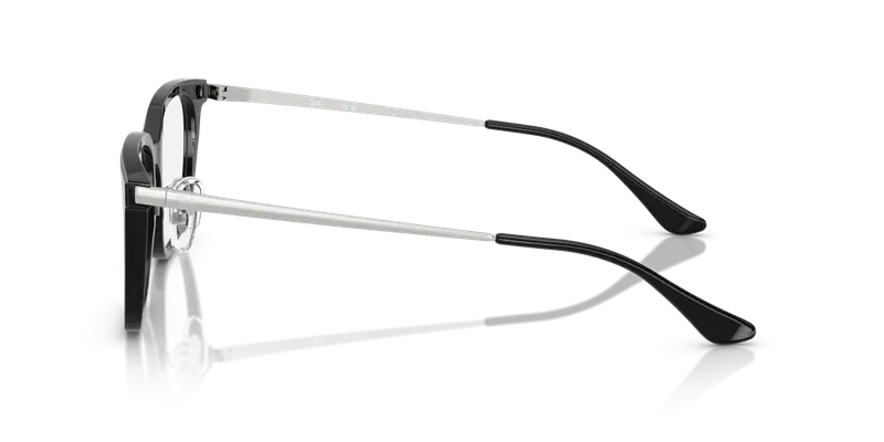 Ray - Ban Unisex RX5442D 2000 Montature da vista Acetato Nero Trasparente Squadrata Normale miniatura 3