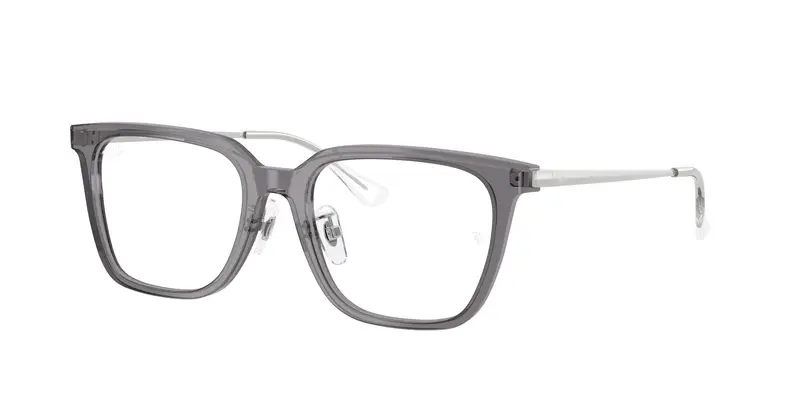 Ray - Ban Unisex RX5442D  8268 Montature da vista Acetato Grigio Trasparente Squadrata Normale