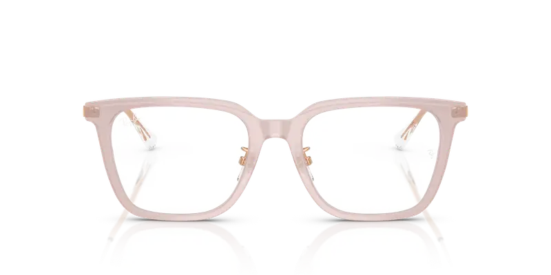 Ray - Ban Unisex RX5442D 8438 Montature da vista Acetato Marrone Trasparente Squadrata Normale miniatura 2