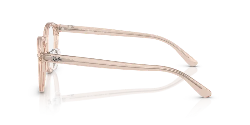 Ray - Ban Unisex RX5443D 8267 Montature da vista Acetato Marrone Trasparente Squadrata Normale miniatura 3