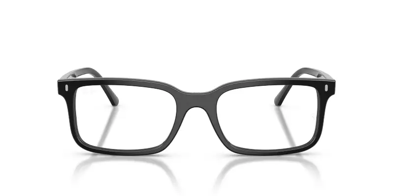 Unisex RX5445 2000 Montature da vista Acetato Nero Trasparente Squadrata Normale miniatura 3