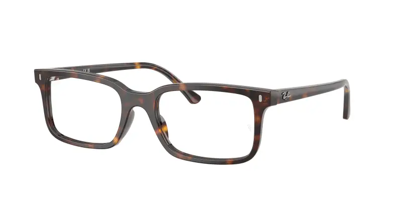 Unisex RX5445 2012 Montature da vista Acetato Tartaruga Trasparente Squadrata Normale