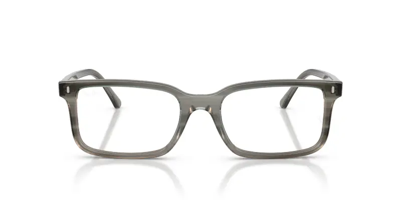 Unisex RX5445 8453 Montature da vista Acetato Grigio Trasparente Squadrata Normale miniatura 3