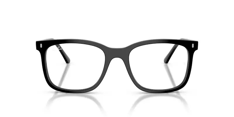 Unisex RX5446 2000 Montature da vista Acetato Nero Trasparente Squadrata Normale miniatura 3