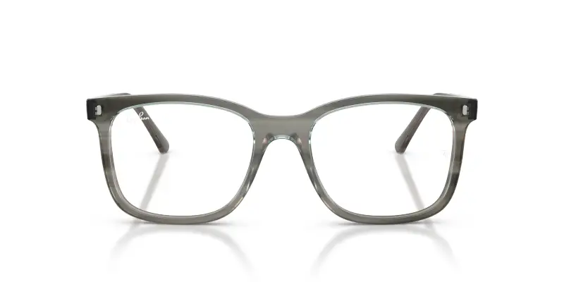 Unisex RX5446 8453 Montature da vista Acetato Grigio Trasparente Squadrata Normale miniatura 3