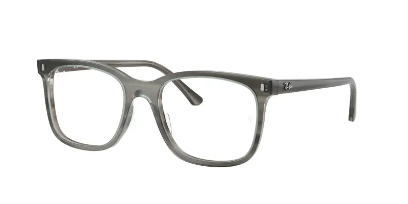Unisex RX5446 8453 Montature da vista Acetato Grigio Trasparente Squadrata Normale