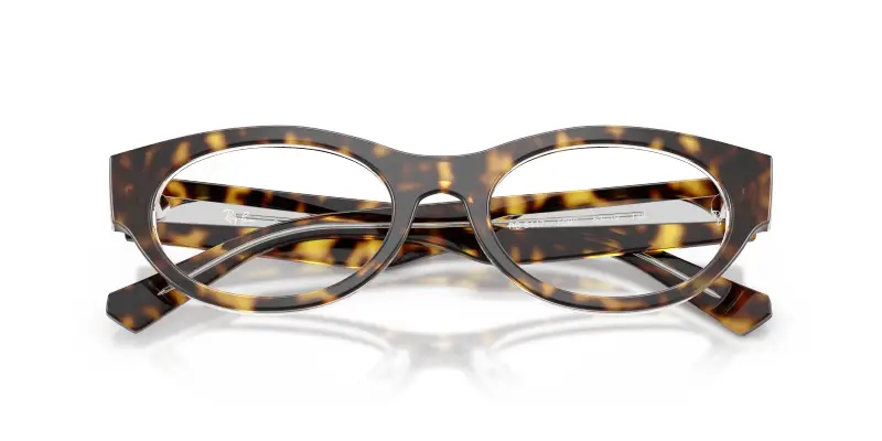 Unisex RX5447 5082 Montature da vista Acetato Marrone Trasparente Rotonda Normale miniatura 2