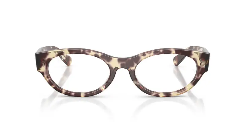 Unisex RX5447 8459 Montature da vista Acetato Marrone Trasparente Rotonda Normale miniatura 3