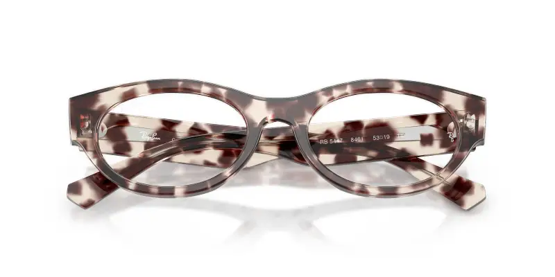 Unisex RX5447 8461 Montature da vista Acetato Tartaruga Trasparente Rotonda Normale miniatura 2