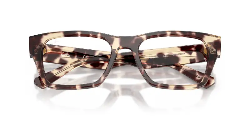 Unisex RX5448 8460 Montature da vista Acetato Tartaruga Trasparente Geometrica Normale miniatura 2