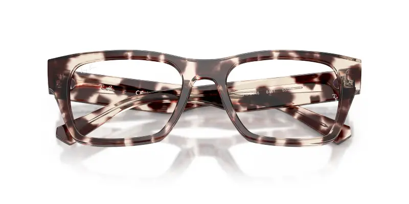 Unisex RX5448 8461 Montature da vista Acetato Tartaruga Trasparente Geometrica Normale miniatura 2