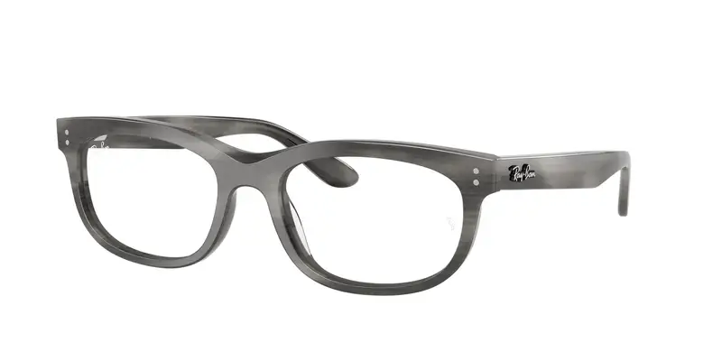 Ray - Ban Unisex RX5489 BALORETTE 8400 Montature da vista Acetato Grigio Trasparente Pillow Normale