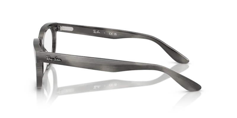 Ray - Ban Unisex RX5489 BALORETTE 8400 Montature da vista Acetato Grigio Trasparente Pillow Normale miniatura 3