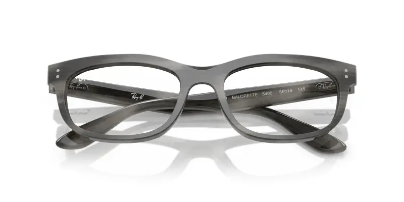 Unisex RX5489 BALORETTE 8400 Montature da vista Acetato Grigio Trasparente Pillow Normale miniatura 2