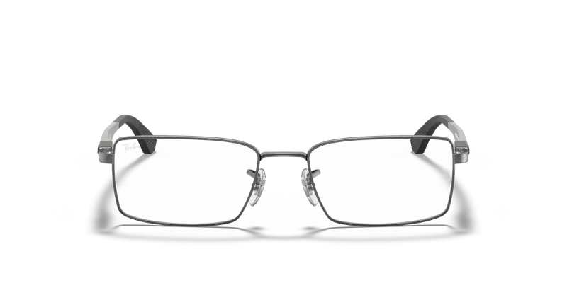 Ray - Ban Unisex RX6275 2502 Montature da vista Metallo Grigio Trasparente Squadrata Normale miniatura 2