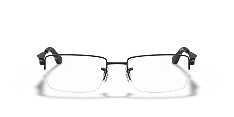 Ray - Ban Unisex RX6285 2503 Montature da vista Metallo Nero Trasparente Squadrata Normale miniatura 2