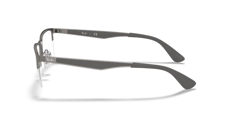 Ray - Ban Unisex RX6335 2855 Montature da vista Metallo Canna di fucile Squadrata miniatura 3