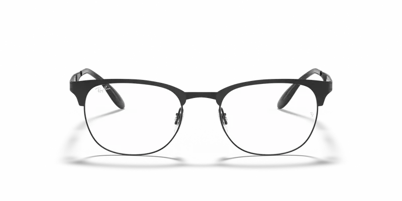 Ray - Ban Unisex RX6346 2904 Montature da vista Acciaio Nero Trasparente Squadrata Normale miniatura 2