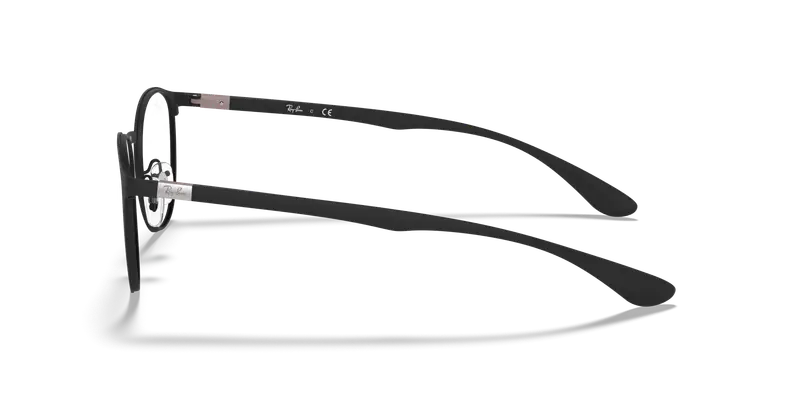 Ray - Ban Unisex RX6355 2503 Montature da vista Metallo Nero Trasparente Pantos Normale miniatura 3