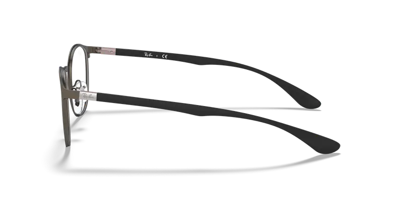 Ray - Ban Unisex RX6355 2620 Montature da vista Metallo Grigio Trasparente Pantos Normale miniatura 3