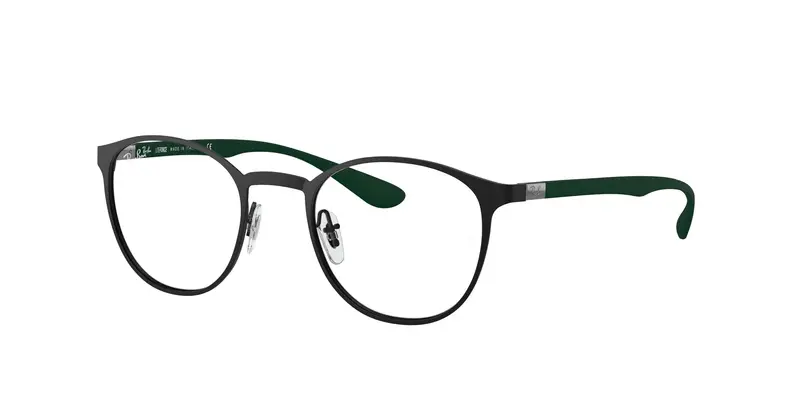 Ray - Ban Unisex RX6355 3098 Montature da vista Metallo Nero Trasparente Pantos Normale